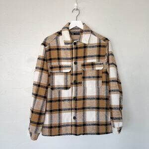 ZARA Wool Blend Shacket Medium